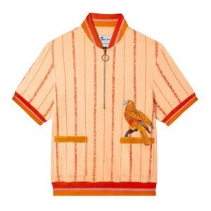 Tombolo X Vasquiat Colab El Pajaro Cubano Cabana Cream Polo Shirt Size S
